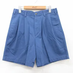 W33/古着 ドッカーズ ショート チノ パンツ ショーツ チノパン メンズ コットン 青系 ブルー spe 25jun14 中古 ボトムス 短パン ショーパン