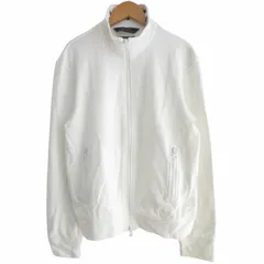 アルマーニ ジーンズ ARMANI JEANS 30 ANNIVERSARIO 30周年限定 ダブルジップブルゾン ジャケット ロゴ プリント  白 ホワイト Sサイズ ■GY09のサムネイル