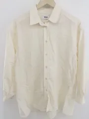 ◇ AZUL BY MOUSSY ベーシック 長袖 シャツ ブラウス サイズM ベージュ系 レディース P  【1301260015216】