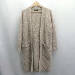 ◇ ⊇ URBAN RESEARCH アルパカ混合 長袖 カーディガン サイズF グレージュ系 レディース E  【1504240014272】