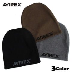 AVIREX アヴィレックス リバーシブル ニット帽 ニットキャップ ビーニー ワッチキャップ 帽子 アビレックス