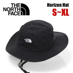 【新品・未使用】【ブラック-K】ザノースフェイス ホライズンハット メンズ レディース キッズ つば広 紐付き THE NORTH FACE ノースフェイス ハット 帽子 大きいサイズ アウトドア ブランド UVカット 紫外線対策 NN02366