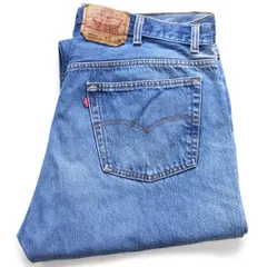 90s USA製 Levi'sリーバイス 501 デニムパンツ ヒゲ W42★182 オールド ビンテージ ジーンズ ストレート ビッグサイズ