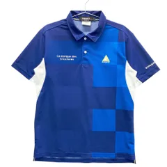 サイズ：M LE COQ GOLF ルコックゴルフ  半袖ポロシャツ  ブルー系 [240101518648] ゴルフウェア メンズ ストスト