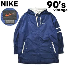 90sヴィンテージ ナイキ NIKE ナイロン ウィンド ジャケット M 紺