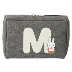 【新着商品】30601203D イニシャルM イニシャル グレー[D] 女性 ポーチ 約 30601203 レディース 横16.5cm×縦11cm×マチ5cm [ミッフィー]
