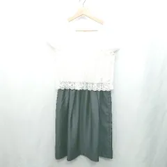 ◇ ⊂ ◎●未使用● any SiS エニィスィス レース バイカラー フレンチ 膝下 ワンピース サイズ1 ネイビー系 レディース E  【1412090044847】のサムネイル