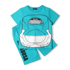 [ムージョンジョン] 【子供服】 JR新幹線電車なりきり半袖パジャマ 90cm～140cm B33797 [グリーン] [130]