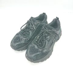 ◇ Θ FILA フィラ ブランドロゴ入り ローカットスニーカー サイズ24 ブラック レディース メンズ E 【1503050040136】