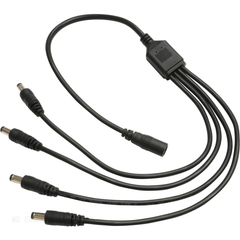 新品 Kaito Denshi(海渡電子) DC電源 分岐ケーブル 大電流用 外径5.5mm 内径2.1mm 最大電流14A(メス側) 最大電流3.5A(オス側) 4分岐