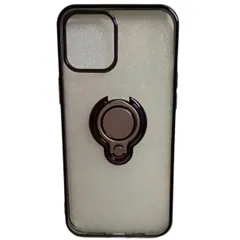 【送料無料】★新品未使用★ iPhone12 Pro Max スマホケース リング付 クリア/黒 fs0317YJH0