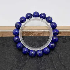 高級 EU製 ★ラピスラズリ★ブレスレット パワーストーン 天然石 綺麗 お守り ギフト 11.6-12mm ZB8410