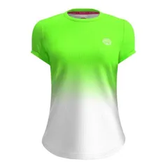 BIDI BADU(ビディバドゥ) ジュニア(ガールズ) CREW グラディエント ゲームシャツ 「定番」 G1620002-NGNWH ネオングリーン×WH(23y2mテニス)【メール便発送】(310519811)