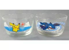 [Used] Plate/Bowl (Character) C. Pikachu & Kyogre Dessert Bowl Set (2 pieces) "Pokémon 2006 Lottery" Seven-Eleven Limited Edition