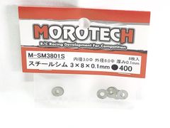 MOROTECH モロテック　M-SM3801S　スチールシム 3×8×0.1mm　ラジコンパーツ　★M