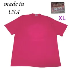 USA製フルーツオブザルーム古着Tシャツ半袖XLピンクシングルステッチHH0256