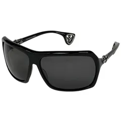 クロムハーツ CHROME HEARTS クロス サングラス THRUST カーブレンズ サングラス プラスチック ブラック レディース 【中古】のサムネイル