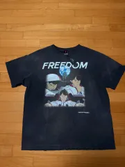Saint Michael セントマイケル I WANT FreedomTシャツ SAINT Mxxxxxx 【セント マイケル】 FD_SS TEE /FREEDOM/BLACK