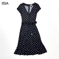 美品】イッサロンドン ノースリーブワンピース シルク100%ドレス