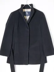 BURBERRY LONDONバーバリーロンドン 裏地ノバチェック柄 アンゴラ羊毛  