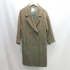 ◇ ⊇ nano universe ナノユニバース ウール混合 長袖 ミドルコート サイズ36 ブラウン レディース E  【1501230009553】のサムネイル