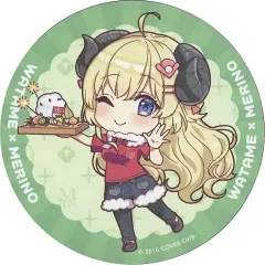 【中古】マグカップ・湯のみ 角巻わため(めり乃ユニフォーム お祝いプレートver.) 限定コースター 「ホロライブ 角巻わため×めり乃 WATAMERINO Collaboration!!」 コラボドリンク注文特典