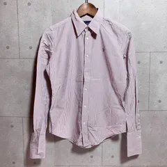 Ralph Lauren ラルフローレン ストライプ 長袖 シャツ ポニー 刺繍 トップス S-M相当 パープル 紫 レディース SG318-33
