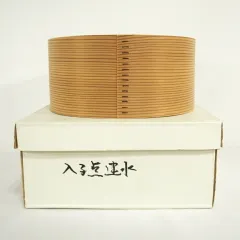 Ｓ４３５　建水　『曲建水』『木具師　高木又三作』『曲げわっぱ』　共箱　茶道具 Amazon｜【茶道具/建水】杉 曲建水(並)(まげけんすい)｜茶道用