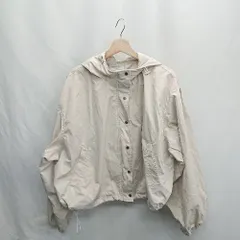 ◇ ⊂ ap retro アプレトロ ドローストリング 長袖 ショート丈ブルゾン サイズF ベージュ レディース E  【1412090047053】のサムネイル