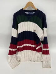 TOMMY HILFIGER　90's  ボーダーニット　ヴィンテージ【M128-20240825-01KS】