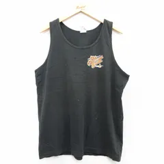 XL/古着 フルーツオブザルーム ノースリーブ ビンテージ Tシャツ メンズ 80s オールドオーチャードビーチ コットン クルーネック 黒 ブラッ