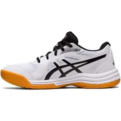 アシックス(ASICS) バレーボールシューズ UPCOURT 5 GS キッズ 1074A039-102(ホワイト/ブラック) 21.5cm 2E
