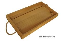 アウトレット木箱　ガーデニングトレイ　内寸242×420×36[mm]※浅底/園芸　製品管理No.【435-74】
