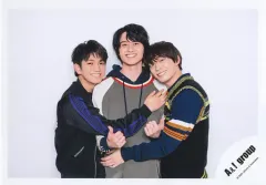 【中古】生写真(ジャニーズ) Aぇ! group/正門良規・小島健・福本大晴/横型・上半身/オリジナルグッズ2022オリジナルフォト/公式生写真