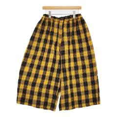 Fog with nest Robe コサージュ付き リネン 千鳥格子 サロペット  