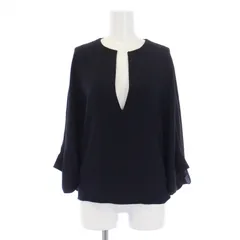 クロエ CHLOE シャツ ブラウス 七分袖 スキッパーネック ドルマン シルク 34 XS 紺 ネイビー 15AHT46-15A004 /BMのサムネイル
