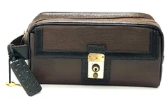 KENZO セカンドバッグ　レザー　茶色系　18695304のサムネイル