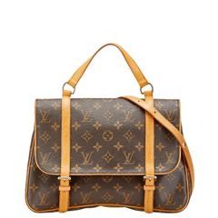ルイ ヴィトン モノグラム マレルサックアド リュック バックパック M51158 ブラウン PVC レザー レディース LOUIS VUITTON【205-17783】