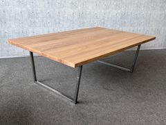 ローテーブル　120×75  アイアン家具　タモ