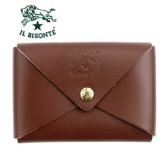 イルビゾンテ カードケース IL BISONTE 名刺ケース SCC031 PG0001 BW480B ARABICA アラビカ ダークブラウン パスケース IDカード ICカード 定期ケース 小銭入れ
