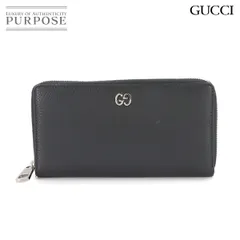 新品同様 グッチ GUCCI ドリアン ラウンドファスナー 長財布 レザー ブラック 473928 シルバー 金具 Dorian Wallet 90290995