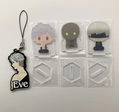 【まとめ売り】ニーアオートマタ 9S Eve 機械生命体 ラバーストラップ アクリルスタンド 4点セット