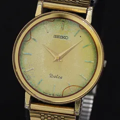 R7-3113 SEIKO 9531-5100 Dolce ゴールド Vintage 1980's SEIKO Dolce