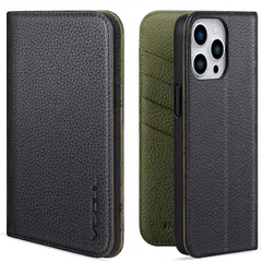 VISOUL iPhone14 ProMax ケース 手帳型 本革 アイフォン14 ProMax ケース 手帳型 本革 レザー スマホケース iPhone 14 ProMax 手帳ケース 柔軟なTPU素材 カード収納 携帯ケース 全面保護 マグネット 横置 0