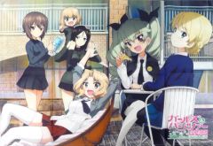 [중고] 포스터 (애니메이션) B2 천 포스터 라이벌 팀 [걸즈 & 팬처 극장판] AnimeJapan 2016 상품