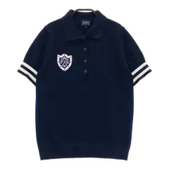 サイズ：1 PEARLY GATES パーリーゲイツ  半袖ポロシャツ ニット  ネイビー系 [240101472705] ゴルフウェア レディース ストスト