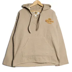 デッドストック 00's メキシコ製 アースラグズ コロナビール メキシカンパーカー (L) タン系 BAJA プルオーバー 2003年コピーライト 未使用　アメリカ古着 USED  ビンテージ ヴィンテージ