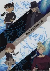 【中古】クリアファイル 集合(四隅) A4クリアファイル 「劇場版 名探偵コナン 黒鉄の魚影×セブンイレブン」 対象商品購入特典