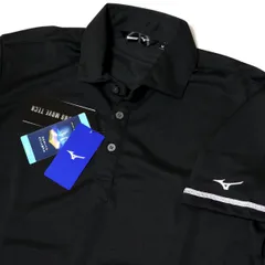 ●送料390円可能商品 ミズノ ゴルフ MIZUNO GOLF 新品 メンズ 吸汗速乾 ストレッチ 半袖 ポロシャツ 黒[52JA9051091N-M] 一 三 壱★QWER