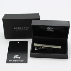 【美品】BURBERRY BLACK LABEL ネクタイピン 専用ケース付き BURBERRY BLACK LABEL ブラックレーベル クレストブリッジ